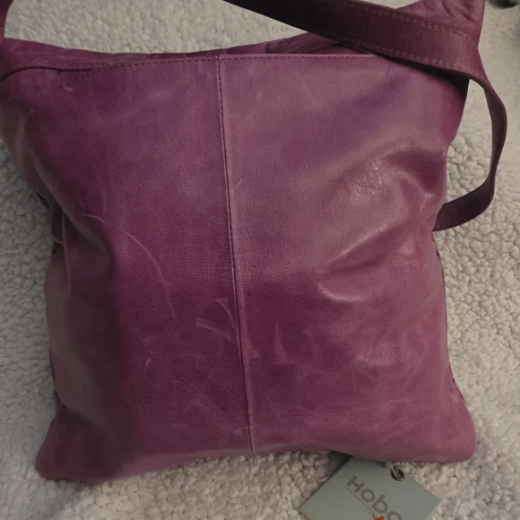 Hobo International Liza Purple Leather Crossbody Bag - Picture 8 of 12